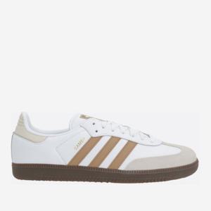 아디다스 화이트 레더 로우탑 스니커즈 JR0912