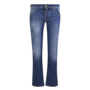 Jacob Cohen 로고 패치 슬림핏 진 UQE0632S3624 310D TP934639343