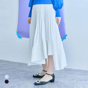 [클라셰]클라셰 플리츠믹스롱스커트_B5S0307