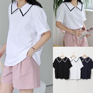 나야홍 / 위쉬몰 SM 러브맨션세일러티셔츠(U696H506) 빅사이즈