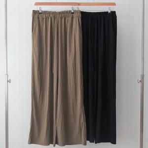 나야홍 / 빅사이즈통바지 U690L506 액티브와이드주름팬츠 GO