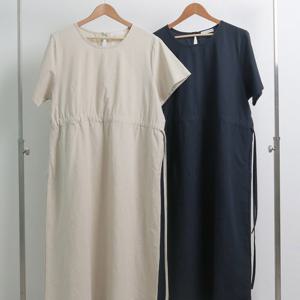 나야홍 / 빅사이즈셔링원피스 U656L506 사이드리본매듭원피스 R