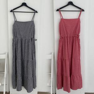 나야홍 / 빅사이즈체크원피스 S392L506 에스캉캉체크나시원피스