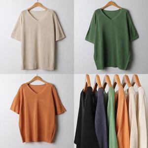 나야홍 / 위쉬몰 AP 린넨V넥반팔티셔츠E110(I969H506) 빅사이즈