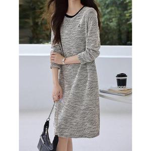 [카라]KARRA 엠보로고트위드원피스_A5S0361
