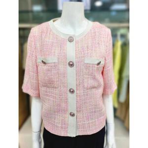 더아이잗 세이브존04 백밴딩라인배색트위드재킷 IN6A0JK40