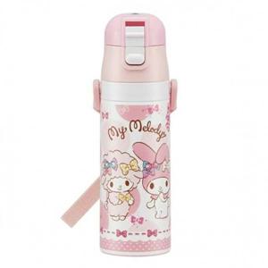 마이멜로디 원터치 보온보냉병 470ml 어깨끈물통 어린이물통