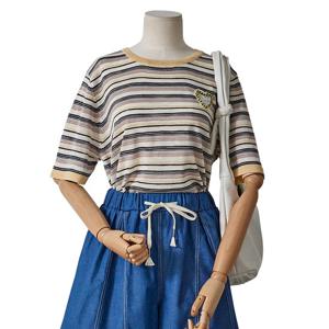 [포커스] 구슬하트반소매니트(FM5F7KT0126)