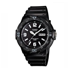 카시오 MRW-200H-1B2 남성 스포츠 라운드 아날로그 손목 시계