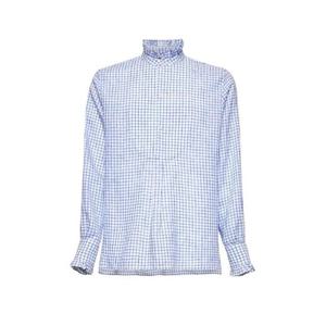 발렌티노 체크 러플 디테일 롱슬리브 셔츠 6V3ABP75AKM QTB TP934894806