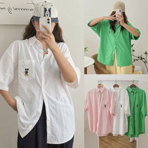 나야홍 / 위쉬몰 GB 해피오버자수카라남방(U740H506) 빅사이즈