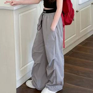 달킨 허리밴딩 셔링 와이드팬츠 SD-250315 와이드