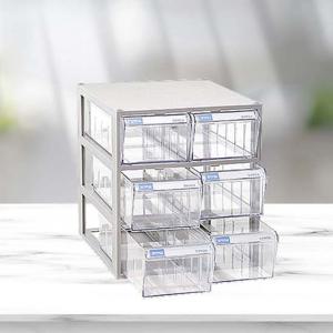 (702)수납함 가로2칸 세로3칸/데스크정리함 서랍장