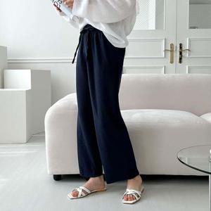 리치크 니트 골지 통바지 SD-240401 와이드바지 여성바지 편한바지 통바지 차르르핏 허리밴딩