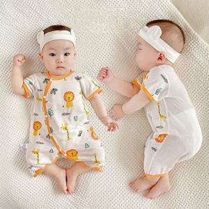 [조이멀티]매쉬백 내의 실내 패턴 반팔 배냇우주복 205861