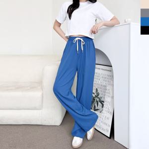 샵앤) 여성 허리밴딩 쿨 냉감 와이드 팬츠 WDM-WPT-GPPG90W