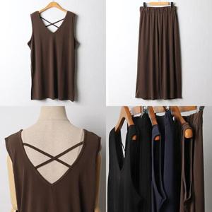 나야홍 / 위쉬몰 RA 쿨엑스나시팬츠투피스(I955H506) 빅사이즈