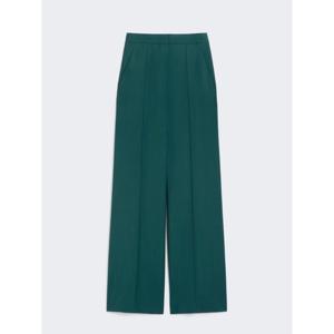 막스마라 그린 와이드 하이 웨이스트 플리츠 포멀 팬츠 2521136