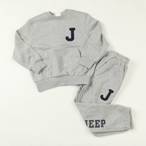 [지프키즈]빅 J 부클 와펜 셋업 맨투맨세트  KO4TSU875-SET