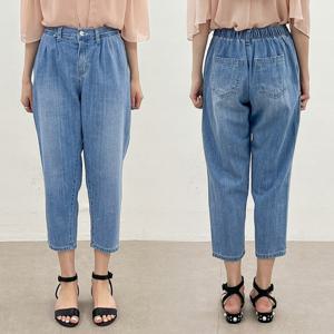 나야홍 / 빅사이즈청바지 P213L506 샌딩8부데님배기팬츠 LO