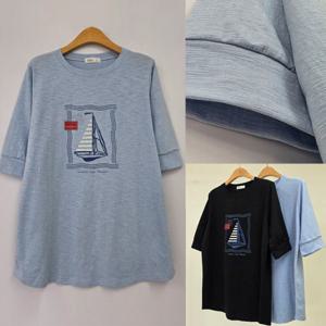 나야홍 / 위쉬몰 RI 시드니찰랑박시티셔츠(U393H506) 빅사이즈