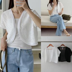 나야홍 / 위쉬몰 GO 미엘시스루반팔볼레로(U770H506) 빅사이즈