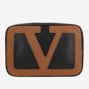 발렌티노 블랙 나파 가죽 렉탱귤러 클러치 7Y2P0AN5 PTJRFA