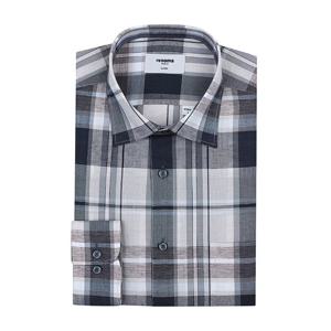 [레노마(셔츠)](사 은품 양말) 린넨 혼방 솔리드 긴소매 일반핏 RPSSG0037BG