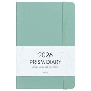 [인디고] 2026 프리즘 B6 먼슬리 다이어리 (날짜형, 32절, 월간) - 민트라떼