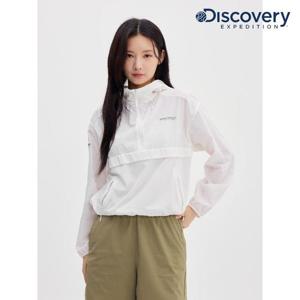 디스커버리 (DWWJ91053_WHS) 프레시벤트 여성 아노락 크롭 바람막이 DXNW