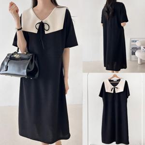 나야홍 / 위쉬몰 BS 빅카라배색끈리본원피스(U403H506) 빅사이