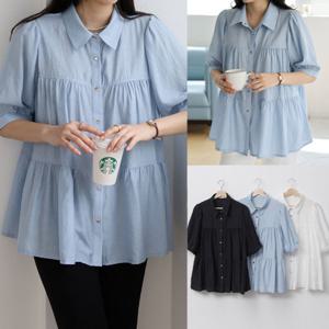 나야홍 / 위쉬몰 SM 로얄플리츠벌룬블라우스(U402H507) 빅사이