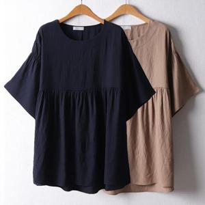 나야홍 / 위쉬몰 OL 하나린넨셔링블라우스(F005H506) 빅사이즈