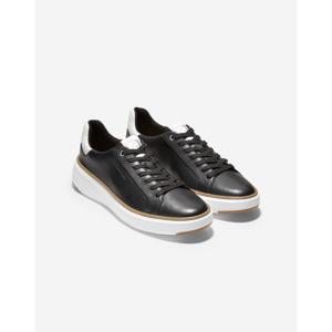 [COLE HAAN] 콜한 GRANDPR  TOPSPIN 블랙 남성 가죽 스니커즈 CHSO5E020BK [Width W]