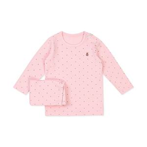 오가닉맘 핑크하트면모달긴소내의(가을신상품) (MKFP9B18)