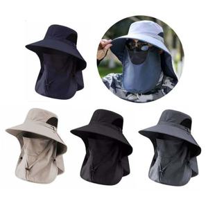 풀커버 사파리모자 캠핑모자 얼굴 자외선차단 정글모 챙모자 자외선차단모자 밭일모자 등산모자 사파리모자 정글모자 자외선차단챙모자 남자등산모자