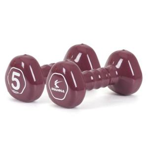 아이워너 삼각 PVC 컬러 아령 5kg 덤벨 헬스 운동