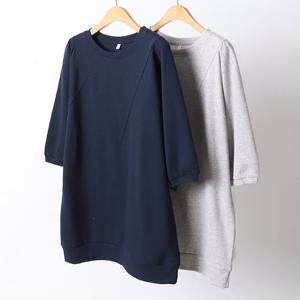 나야홍 / 빅사이즈반팔티 D486L507 브이라인절개티셔츠 MN