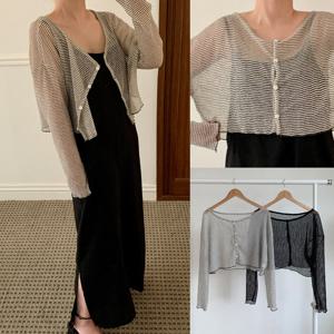 나야홍 / 위쉬몰 MO 타이니단가라크롭가디건(U876H507) 빅사이