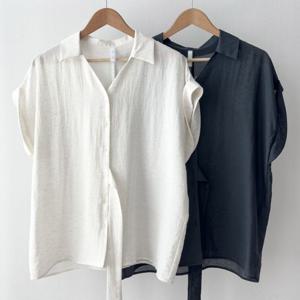 나야홍 / 빅사이즈카라남방 U832L507 어나더사이드리본남방 GO