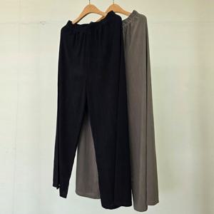 나야홍 / 빅사이즈밴딩팬츠 U491L507 자유로운와이드주름바지 I