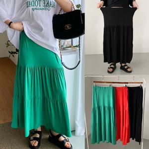 나야홍 / 위쉬몰 RA 블루밍밴딩스판롱스커트(U795H506) 빅사이