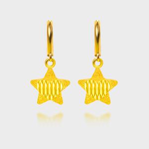 [베티블루] 999 24K 순금 스타 별 하트 여성 7.5g 금 원터치 귀걸이