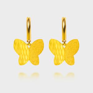 [베티블루] 999 24K 순금 하프 나비 여성 11.25g 금 원터치 귀걸이