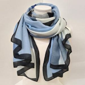 [애슬릿] 데일리 여성 체크 배색 얇은 봄 가을 롱 스카프