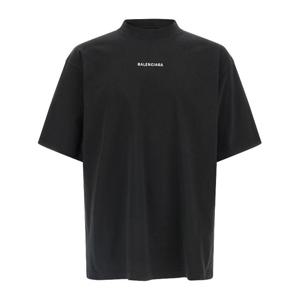 발렌시아가 뉴 백 빈티지 워시드 저지 티셔츠 764235TPVK1 1569