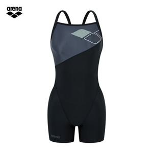 아레나 스텝바이 A5FL1PL51 BLK (주머니백 증정) 여성 일반 3부반신 드롭백 실내수영복