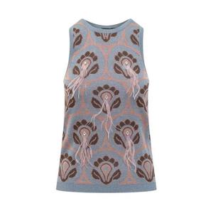 에트로 민소매 티셔츠 WRKE0120AR237 X0880 STAMPA FDO AZZURRO