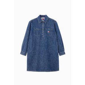 [타미진] T32F6WOP05TWL1 여성 슬리브 미디 셔츠 데님 원피스