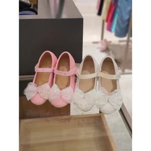 베네통키즈6 글리터 블링 리본구두 QCSH02541 25F